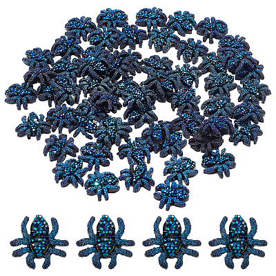 60Pcs Opaque Resin Cabochons RESI-GF0001-07-1