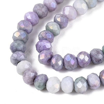 Ombre Effect Dyed Glass Beads Strands GLAA-C023-02-C25-1