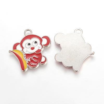 Alloy Enamel Pendants EA5857Y-1-1