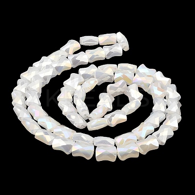 AB Color Plate Glass Beads Strands EGLA-P051-06A-C02-1