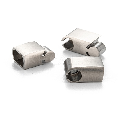Tarnish Resistant 316 Surgical Stainless Steel Magnetic Clasps with Glue-in Ends STAS-F269-03MP-1