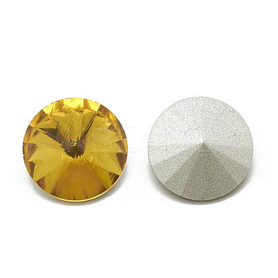Pointed Back Glass Rhinestone Cabochons RGLA-T086-6mm-22-1