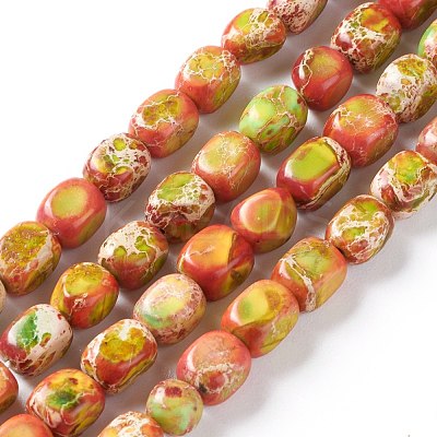 Natural Regalite/Imperial Jasper/Sea Sediment Jasper Beads Strands X-G-Z008-01C-1