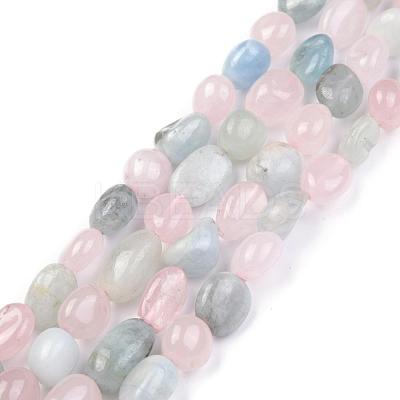 Natural Morganite Beads Strands X-G-O186-B-03-1
