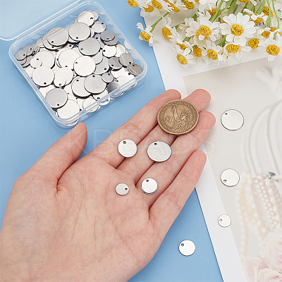 120Pcs 4 Styles 304 Stainless Steel Charms STAS-BC0003-64-1