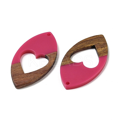 Resin and Walnut Pendants WOOD-I013-02B-1