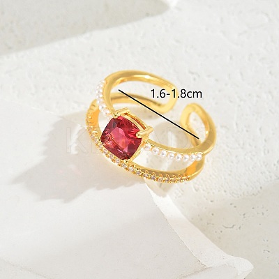Vintage Luxury Fashion Gemstone Ring Women's Jewelry Party Wedding Gift Banquet. IA6817-9-1