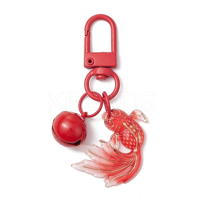 Acrylic Goldfish Pendant Decorations HJEW-JM03001-1