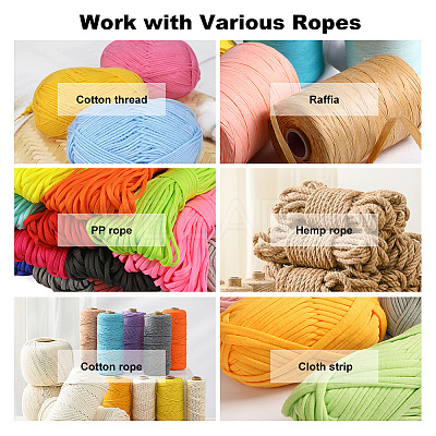 6Pcs 6 Style PU Leather Knitting Crochet Bags Nail Bottom Shaper Pad FIND-PH0009-91-1
