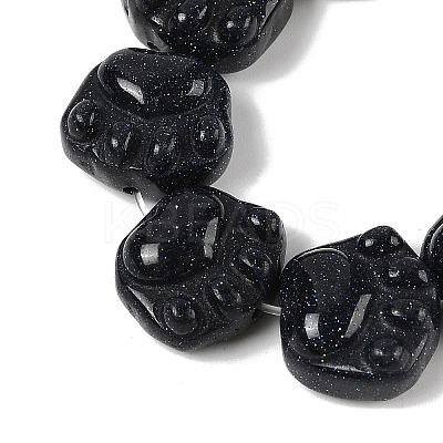 Synthetic Blue Goldstone Beads Strands G-M108-A02-01-1