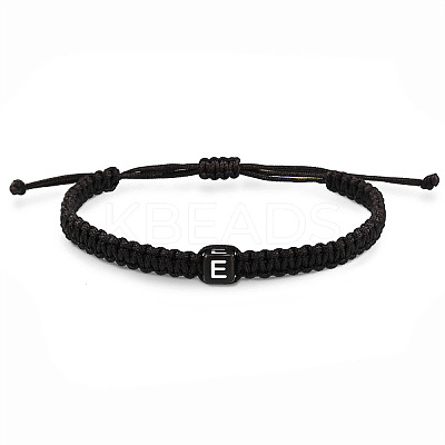 Cube with Letter Pattern Resin Beads Braided Bead Bracelets FS-WGC1D79-22-1