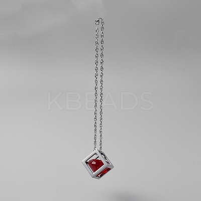 Bling Diamond Cube Car Rear View Mirror Charms HJEW-WH0043-45P-01-1
