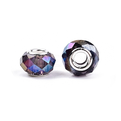Transparent Glass European Beads GPDL-N004-D14mm-A16-1