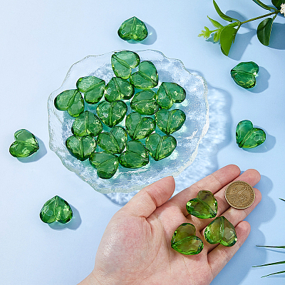 30Pcs Transparent Acrylic Beads MACR-DC0001-18-1