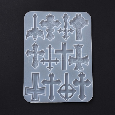 DIY Cross Pendant Silicone Molds DIY-E057-02-1