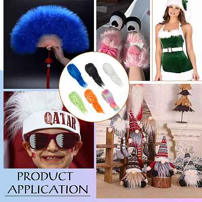 Imitation Hair Faux Fur Fabric DIY-WH0581-02B-1