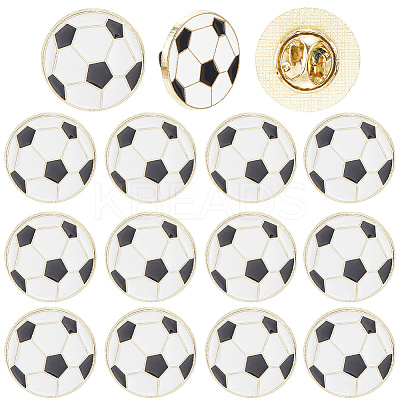 20Pcs Sport Enamel Pins JEWB-SC0001-62D-1