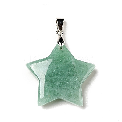 Natural Green Aventurine Pendants G-I319-04P-02-1
