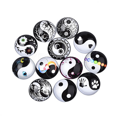 Glass Cabochons GGLA-Q085-02-1