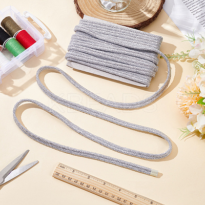 Polyester Braided Lace Trim Ribbon for Curtain Sofa Decoration OCOR-WH0105-013A-02-1