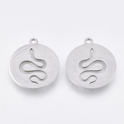 Non-Tarnish 201 Stainless Steel Pendants X-STAS-T044-101P-1