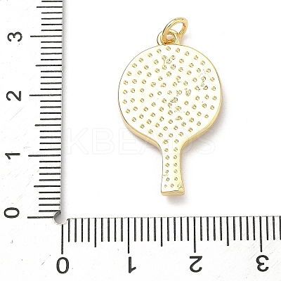 Sports Brass Resin Pendants KK-P345-74G-1
