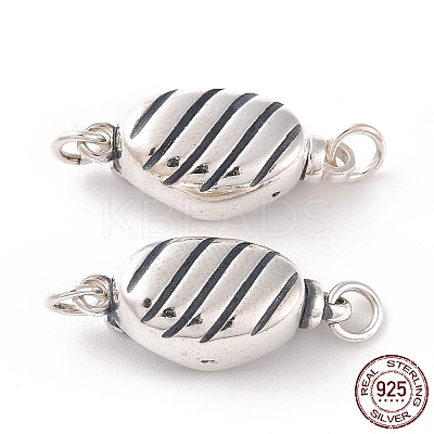 925 Sterling Silver Bayonet Clasps STER-D035-17AS-1