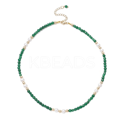 White Jade Necklaces NJEW-JN05340-01-1