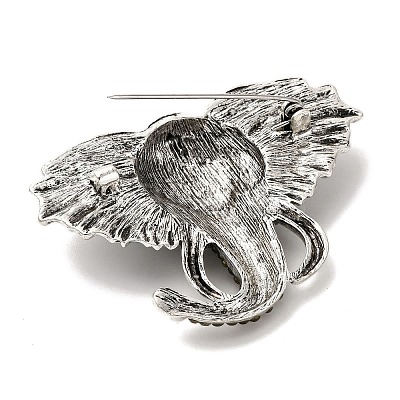 Alloy Rhinestone Brooch JEWB-K027-08AS-1