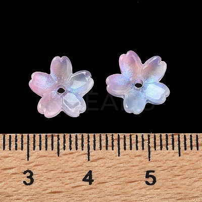 Electroplate Transparent Glass Beads PW-WG44A55-03-1