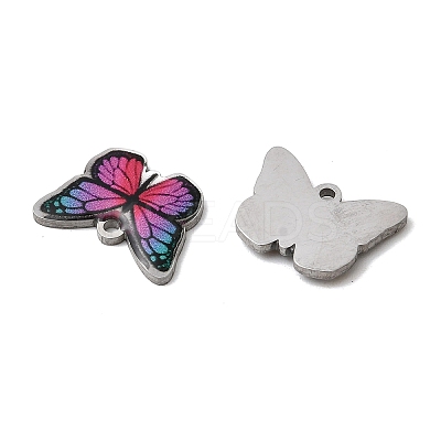 304 Stainless Steel Enamel Pendants LS-STAS-H247-14P-1