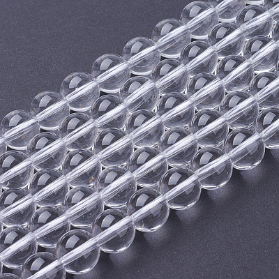 Natural Quartz Crystal Beads Strands X-G-C175-8mm-2-1