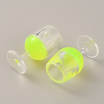 Transparent Resin Pendants RESI-WH0026-48G-1