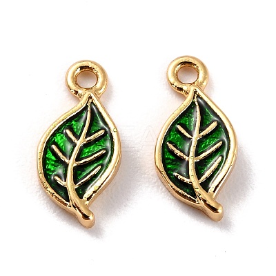 Brass Enamel Pendants KK-P207-004G-RS-1