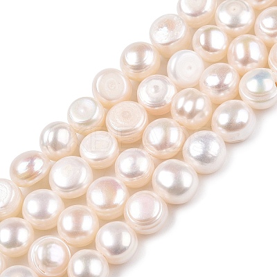 Natural Cultured Freshwater Pearl Beads Strands LS-PEAR-N014-07J-1