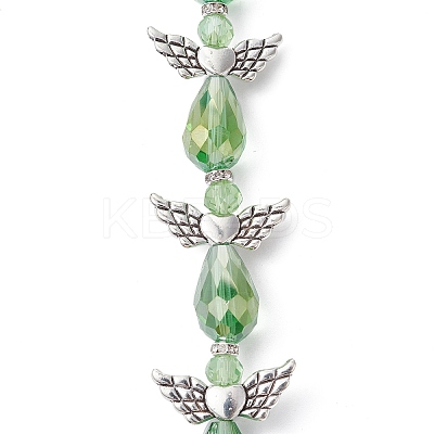 Angel Fairy Shape Electroplate Glass Beads Strands AJEW-JB01173-04-1