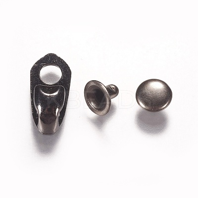 Alloy Boot Lace Hooks For Climbing and Outdoor Shoes PALLOY-WH0024-03B-1