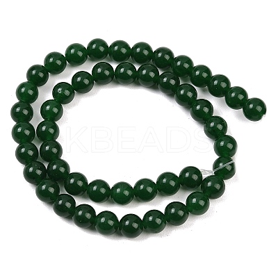 Dyed Natural White Jade Imitation Malaysia Jade Beads Strands G-C270-B01-8mm-1