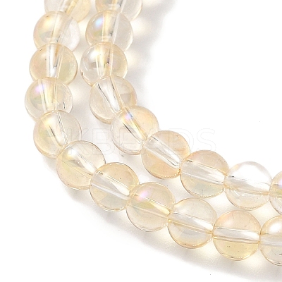 Transparent Electroplate Glass Beads Strands GLAA-T032-T4mm-C11-1
