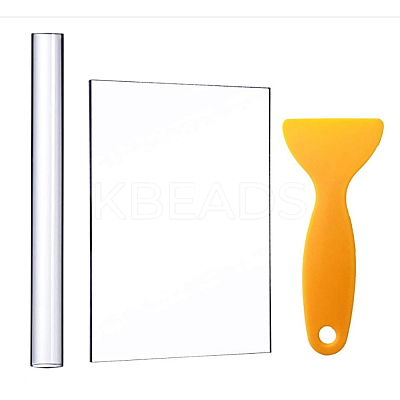 1Pc Plastic Scraper AJEW-SP0002-51-1