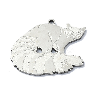 Non-Tarnish 201 Stainless Steel Pendants LS-STAS-R118-14P-1