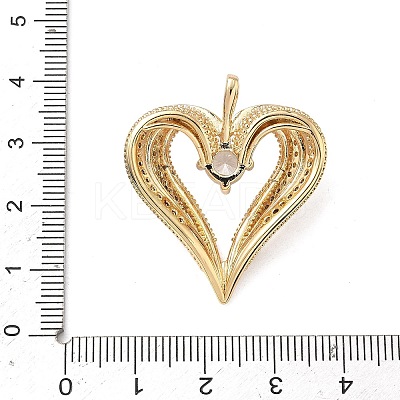 Brass Micro Pave Cubic Zirconia Pendants KK-F930-25A-G01-1