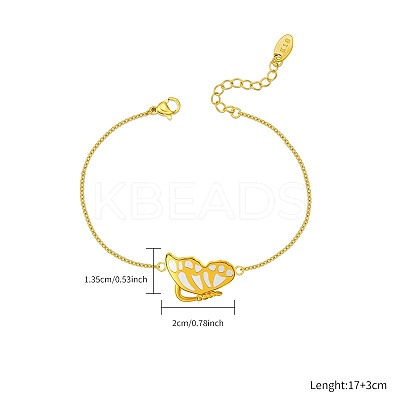 304 Stainless Steel Curb Chain Link Bracelets for Women OT1319-1-1