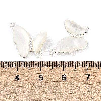 Brass Micro Pave Cubic Zirconia Pendants KK-U043-33S-01-1