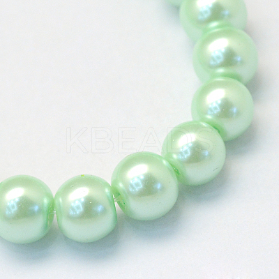 Baking Paint Glass Pearl Bead Strands HY-Q003-3mm-04-1