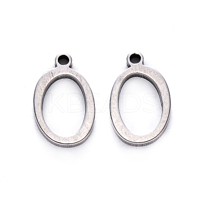 Tarnish Resistant 201 Stainless Steel Charms STAS-R105-O-1