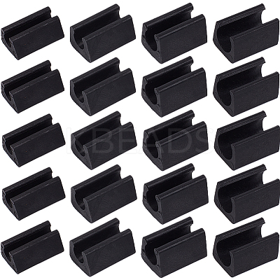 40Pcs 4 Style Plastic Non-slip U Shaped Chair Foot Protectors KY-GF0001-37A-1