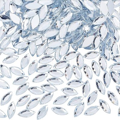 300Pcs Imitation Taiwan Acrylic Rhinestone Cabochons GACR-FG0001-12A-1