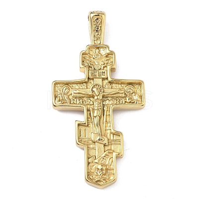 304 Stainless Steel Big Pendants STAS-Z173-01G-1