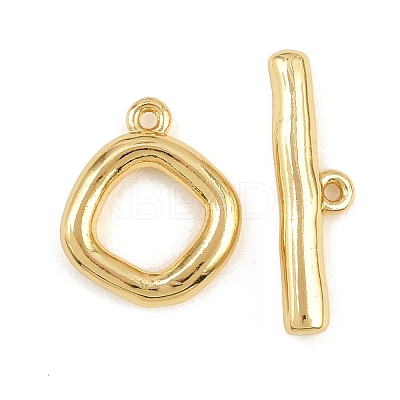 Brass Toggle Clasps KK-G548-41G-02-1